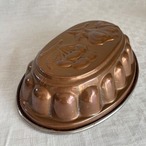 コッパーモールド　お菓子焼型　フルーツ柄大きなオーバル（壁掛けリング付き）  19kwe18-1