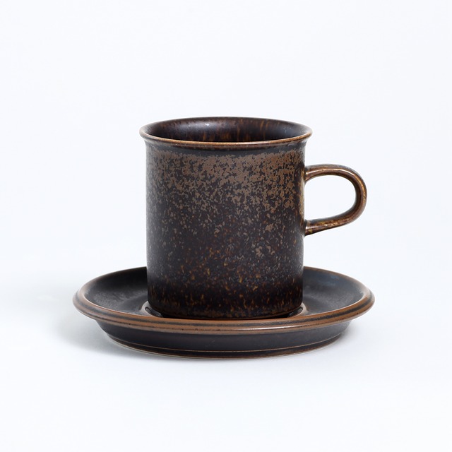 ARABIA アラビア Ruska ルスカ 70mm コーヒーカップ＆ソーサー - 77 北欧ヴィンテージ
