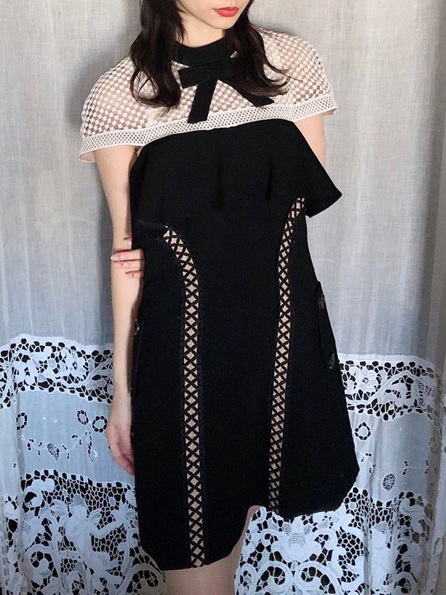 SELF PORTRAITブラックドレスlot20115