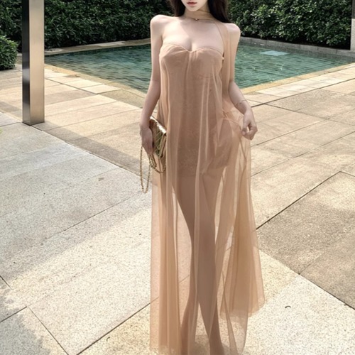 ハートネックオーバーチュールワンピ ・10455