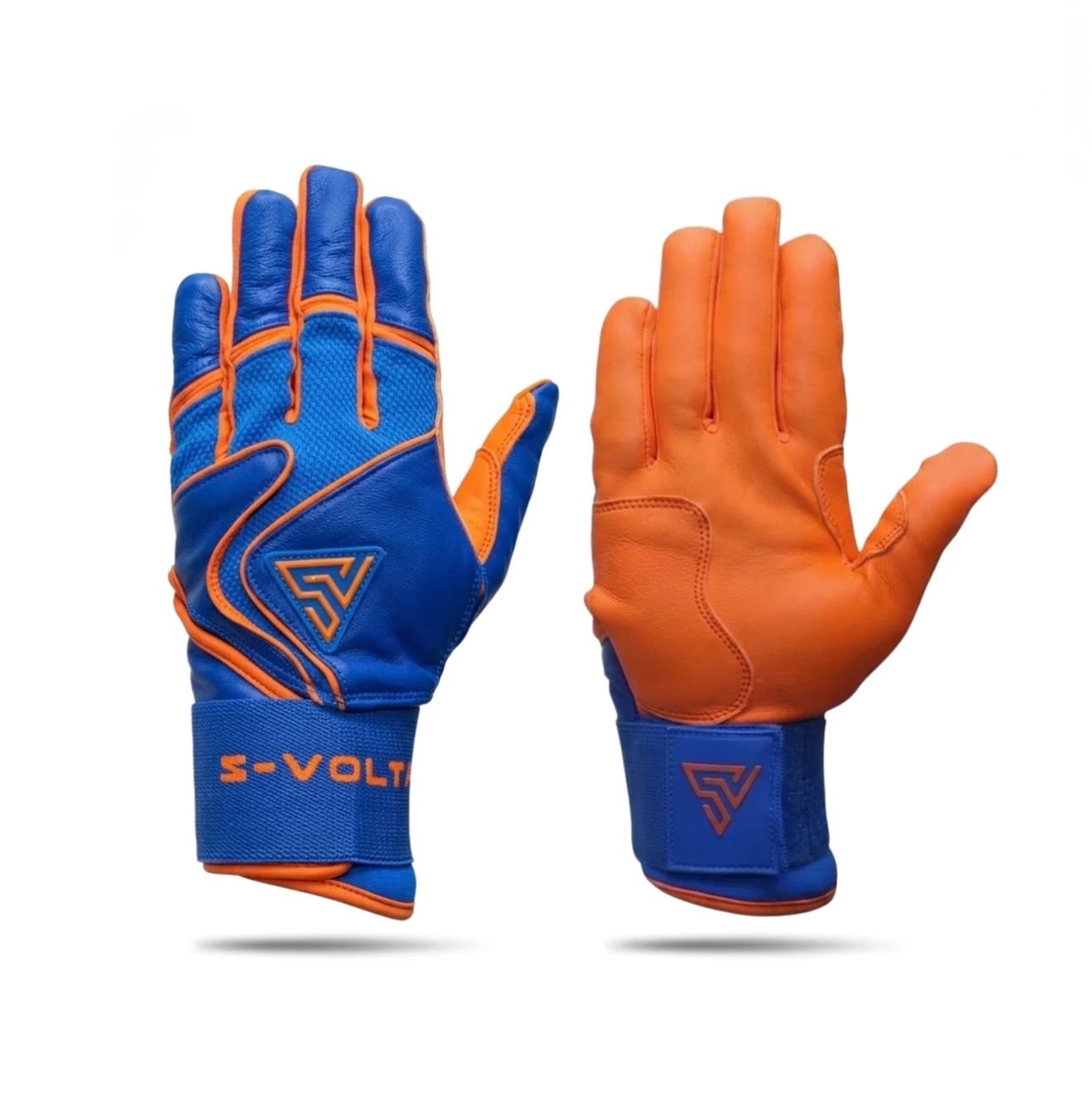 【YOUTH】S-VOLTA【ボルタ】プレミアムモデル Wrist Lock バッティンググローブ BLUE×ORANGE