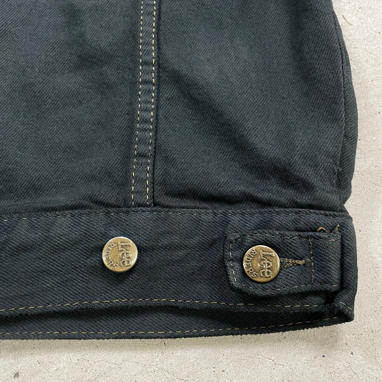 Lee RIDERS リー ブラックデニムジャケット メンズXL相当 古着 