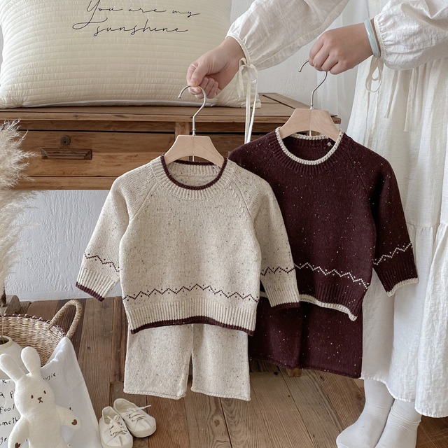 【冬作】波模様 セットアップ