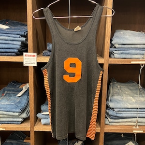 1960s EMPIRE TANK TOP BLACK 化繊