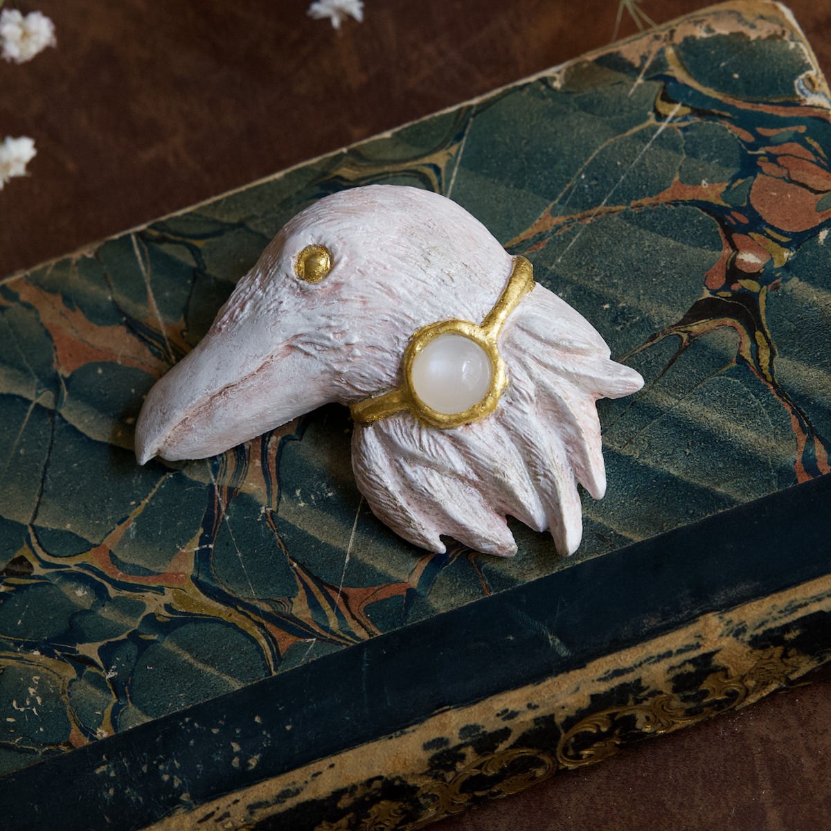 鴉のブローチ #004 | Okuda Doll Shop