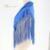 フラメンコ 衣装 シージョ ピキージョ 小物 ブルー系 青 トライアングル フレコ ダンス 無地 三角形 練習 舞台 発表会 イベント コスチューム フリンジ アクセサリー ステージ衣装 おしゃれ