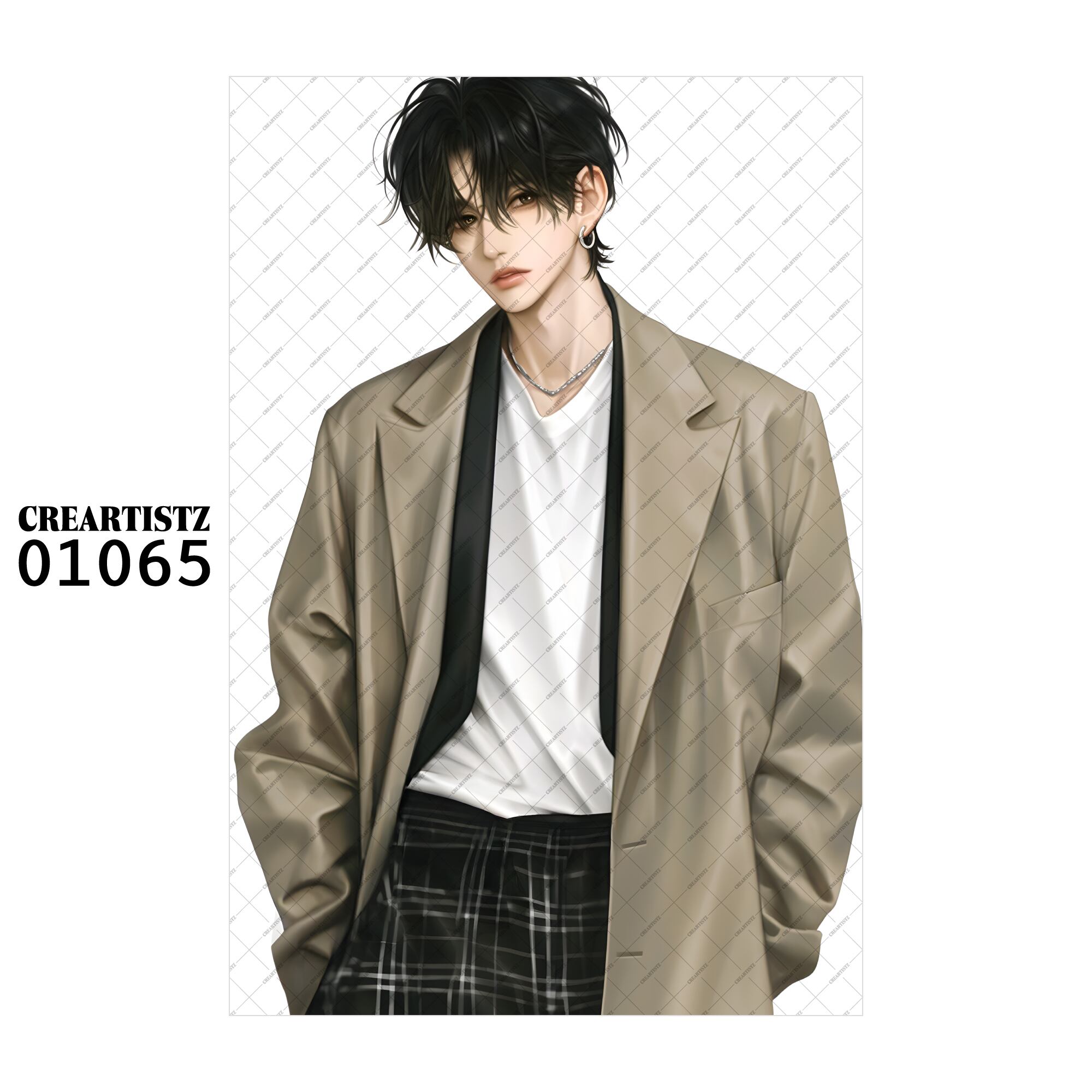 01065 ボーイ クール オリジナル ペーパー/ステッカー 4枚セット CREARTISTZ