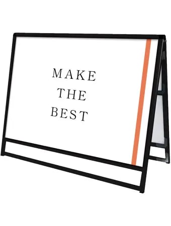 ブラックバリウススタンド看板 B1横ロウ両面