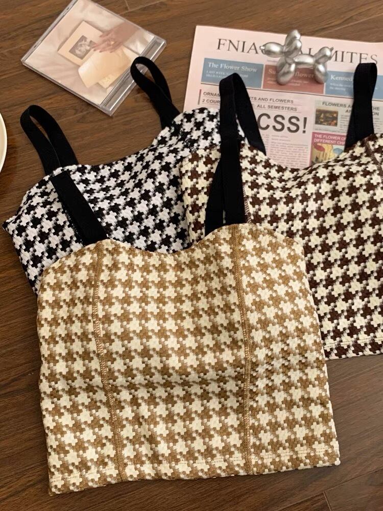 千鳥柄キャミソール G104CNO0034