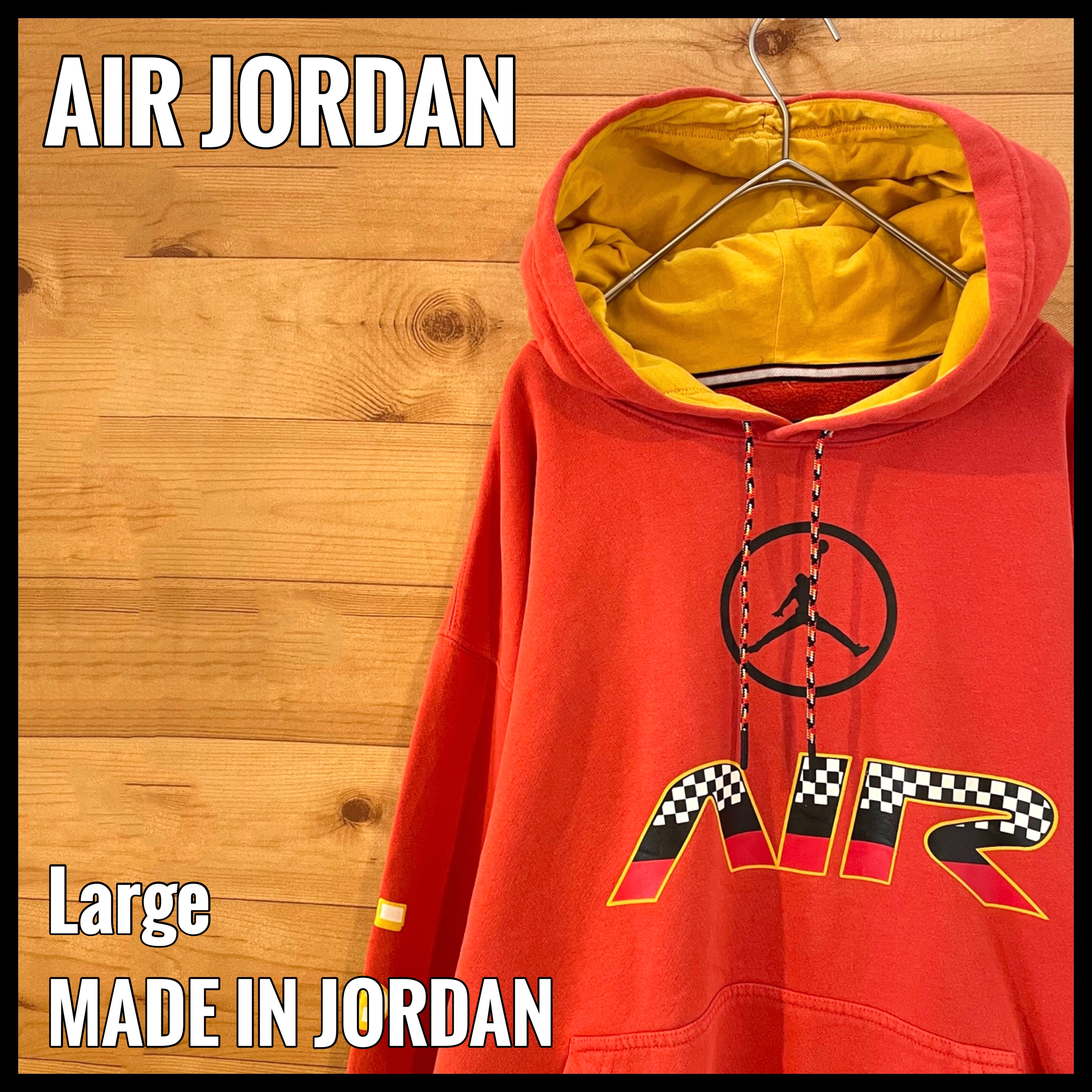 ジョーダン Jordan バックプリント オレンジパーカー