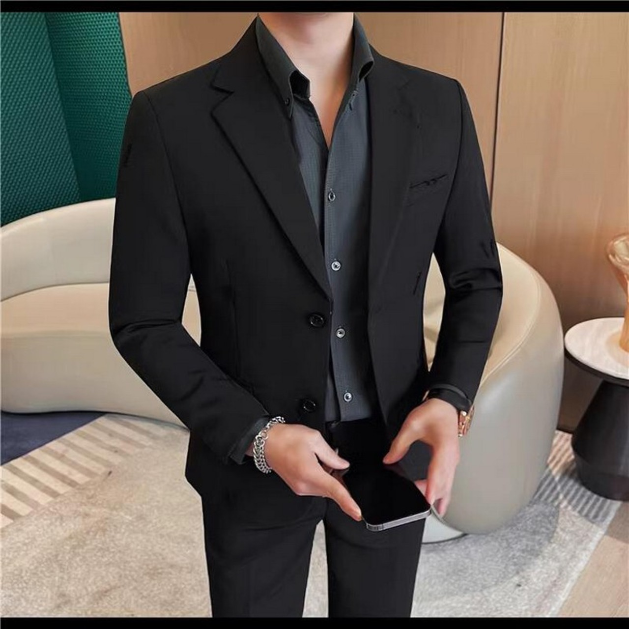 trendy slim suit jacket 00320
