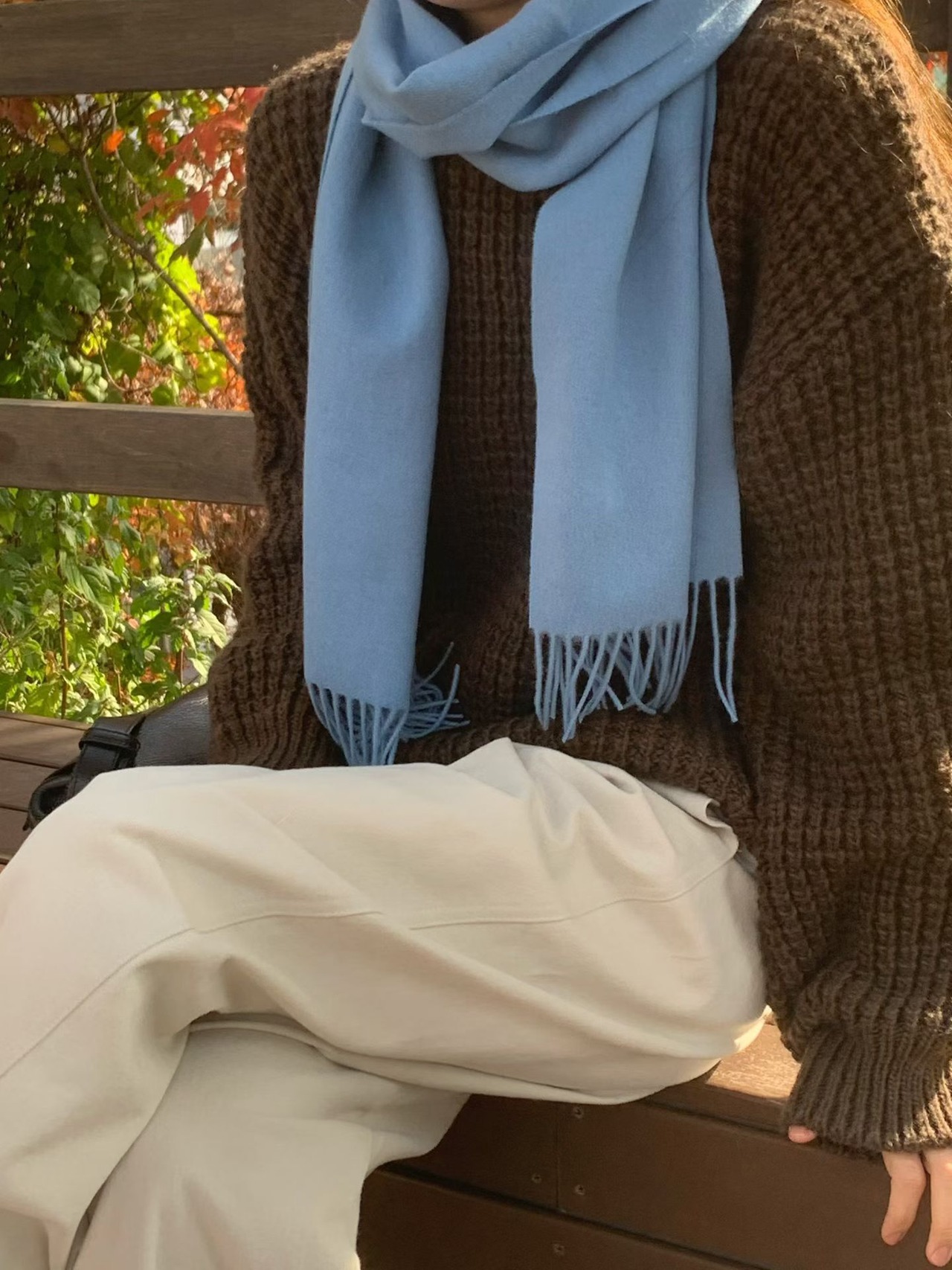 (予約) HAUS / Solid wool muffler 4color