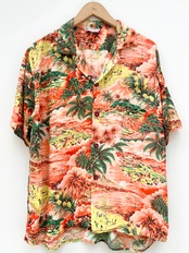 60s S/S HAWAIIAN SHIRT Size L程