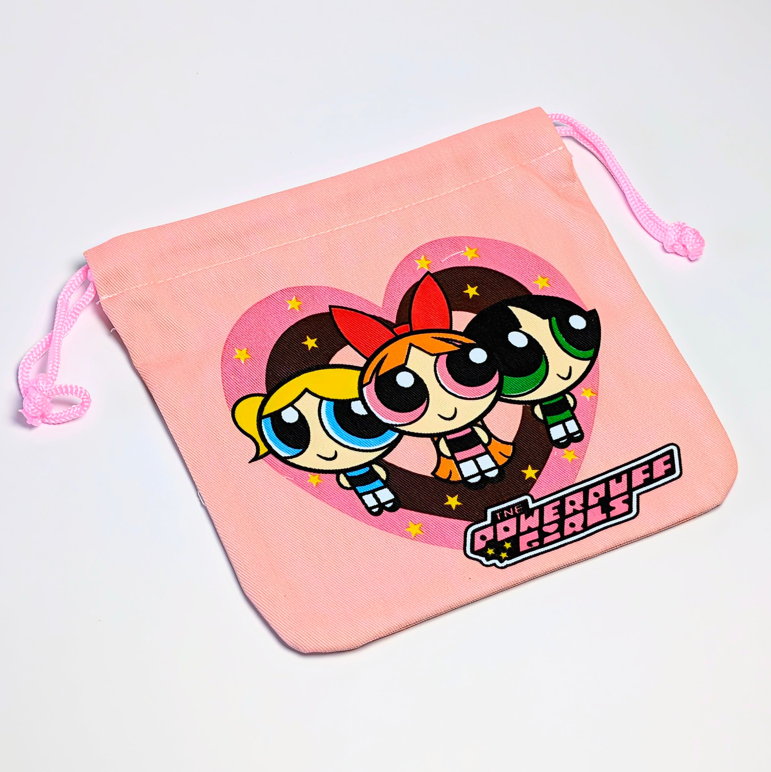 ✨️可愛すぎて何枚も欲しい♡✨️アメリカンキャラクターPURSE【The Powerpuff Girls(パワーパフガールズ)】アメリカンキャラクター巾着袋 〚アメリカン雑貨 アメトイ〛