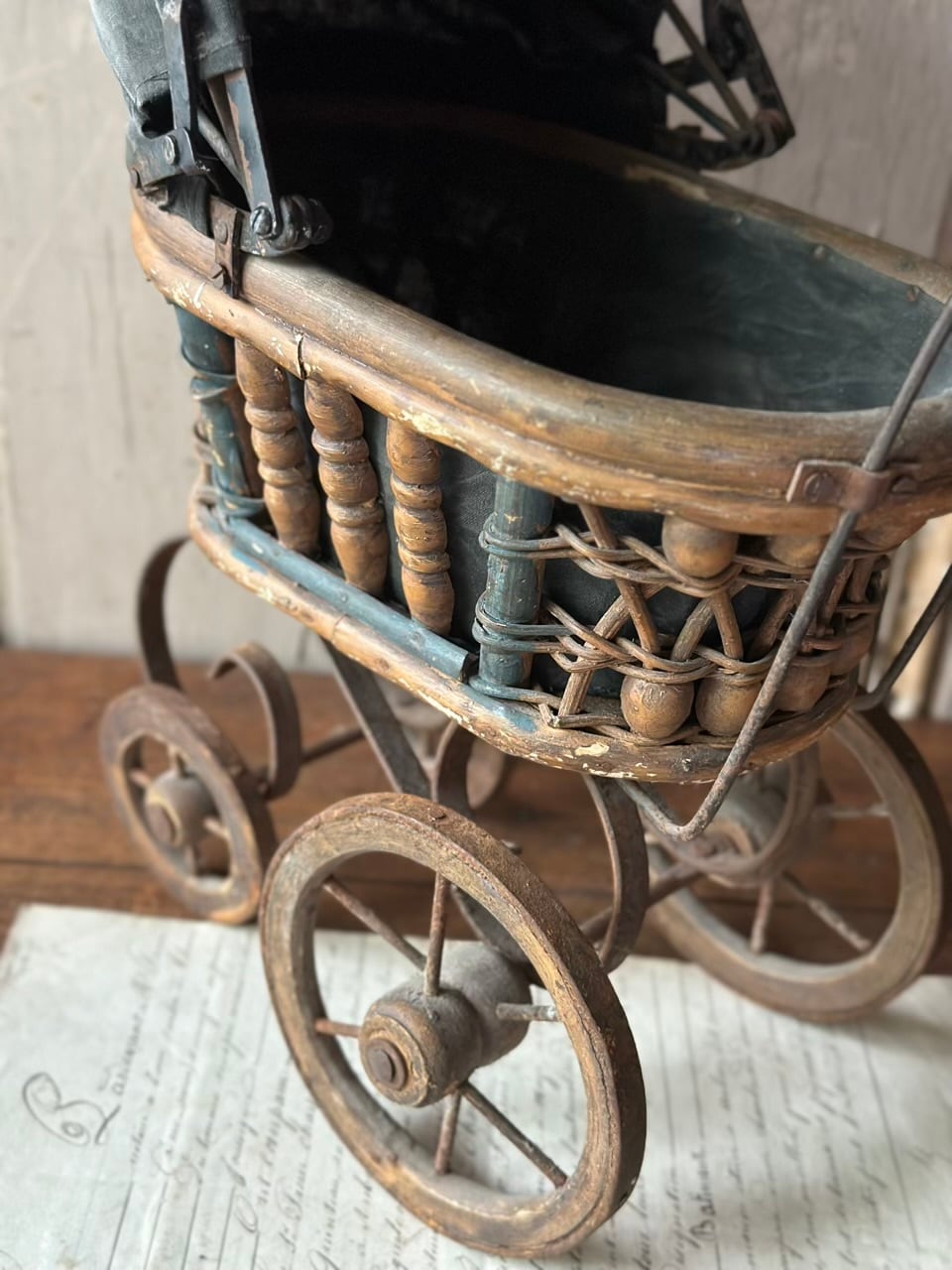 19世紀末 ドール用ベビーカー 乳母車 | Brocante de La Cocotte