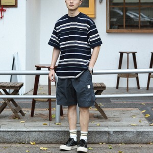 Navy stripe oversized tee 0864