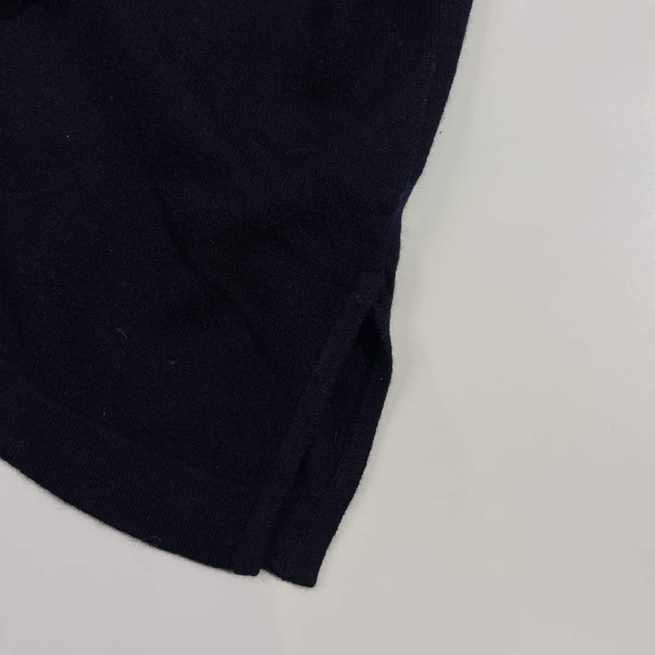 カシミヤ100% イタリア製 REIMER CLAUSSEN ライマー クラウセン タートルネック ニット セーター 40/ネイビー レディース