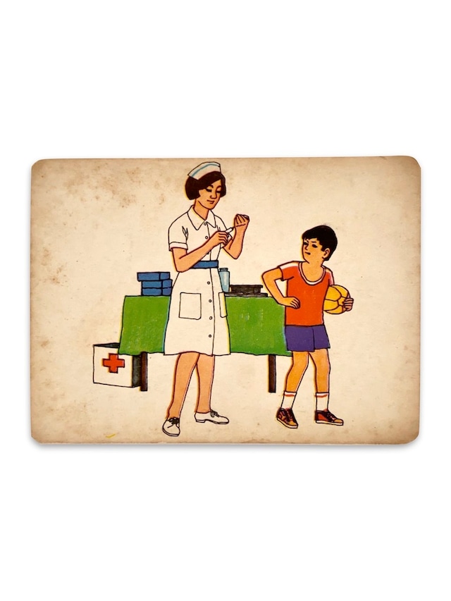 ヴィンテージの単語カード / Vintage Word Cards (Nurse)