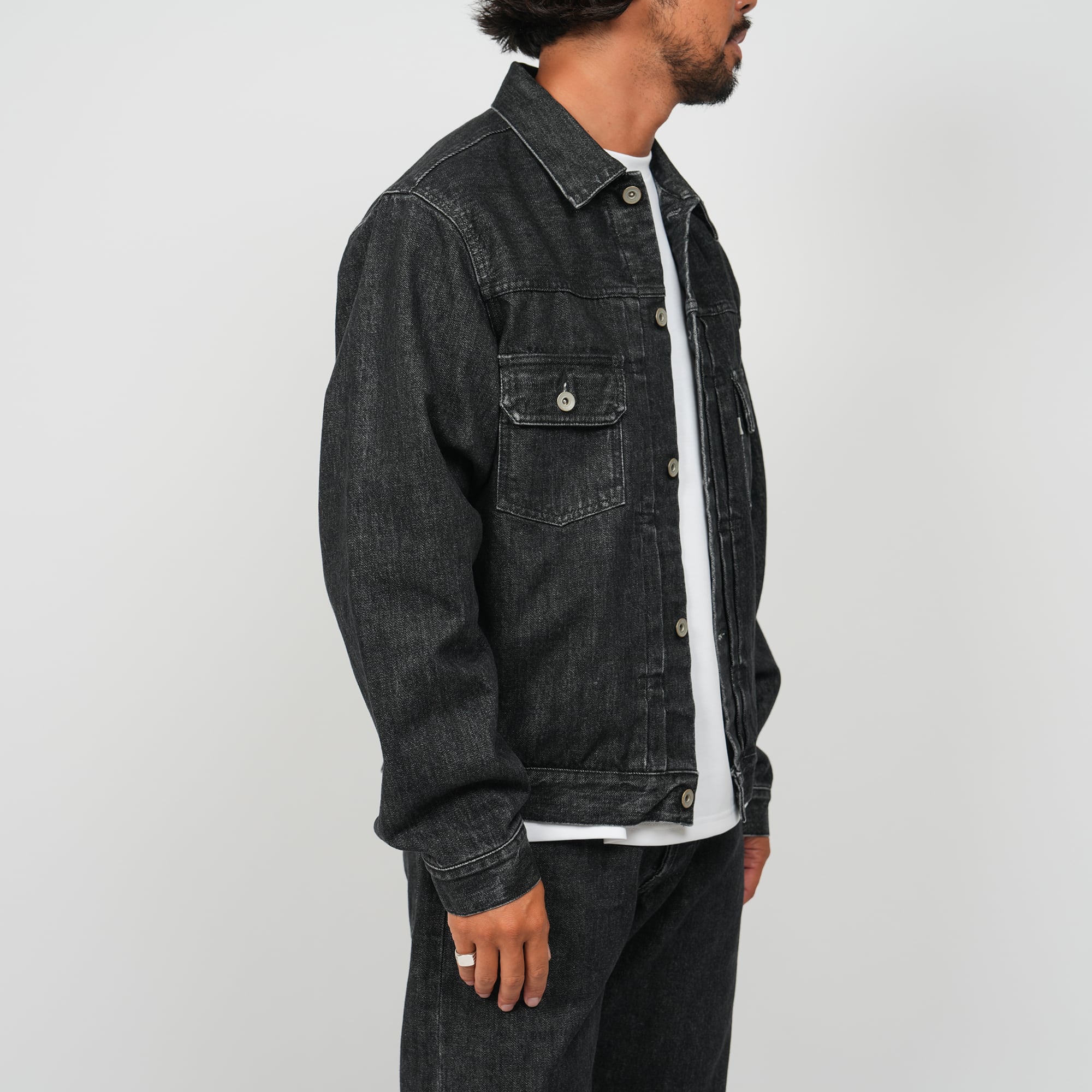 Japan Black Washed 2nd Type Heavy Oz Denim Jacket | OVY