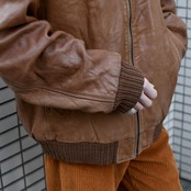 TRAPPER THERMOLITE lining lamb leather blouson