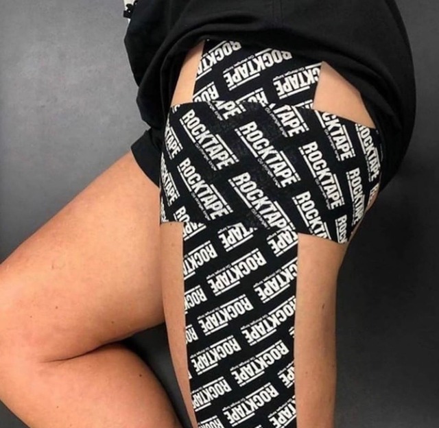 ロックテープH2O｜10cm幅（耐水性PRO） / ROCKTAPE MINI BIG DADDY H2O LOGO BLACK 10cm*5m