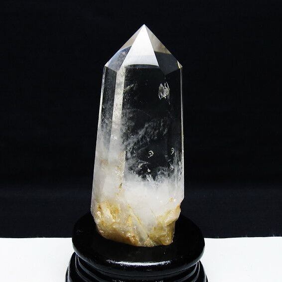 水晶 六角柱 水晶 ポイント 台座付属 一点物 152-3813
