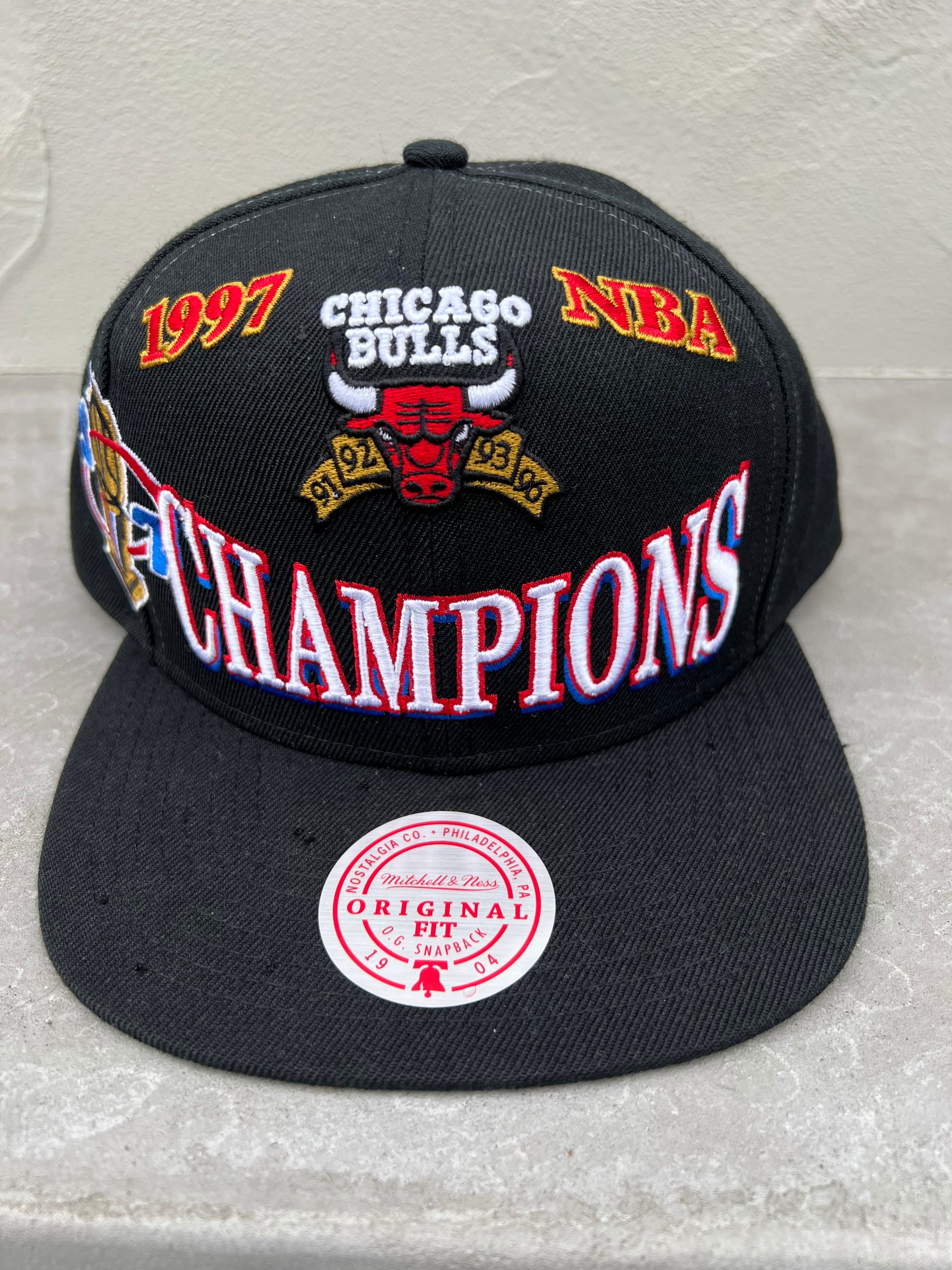 Mitchell & Ness CHICAGO BULUS CHAMPIONS CAP 1997年優勝限定モデル ブラック