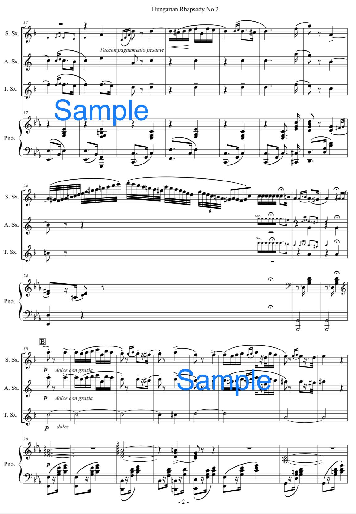 ハンガリー狂詩曲第2番 / リスト Hungarian Rhapsodies No.2 / Lizst