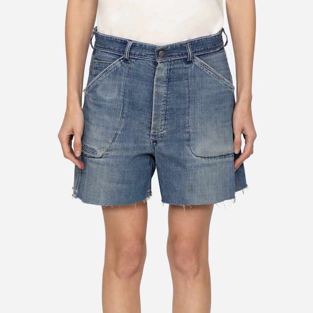 SEA NY　SPENCER DENIM SHORTS　BLUE