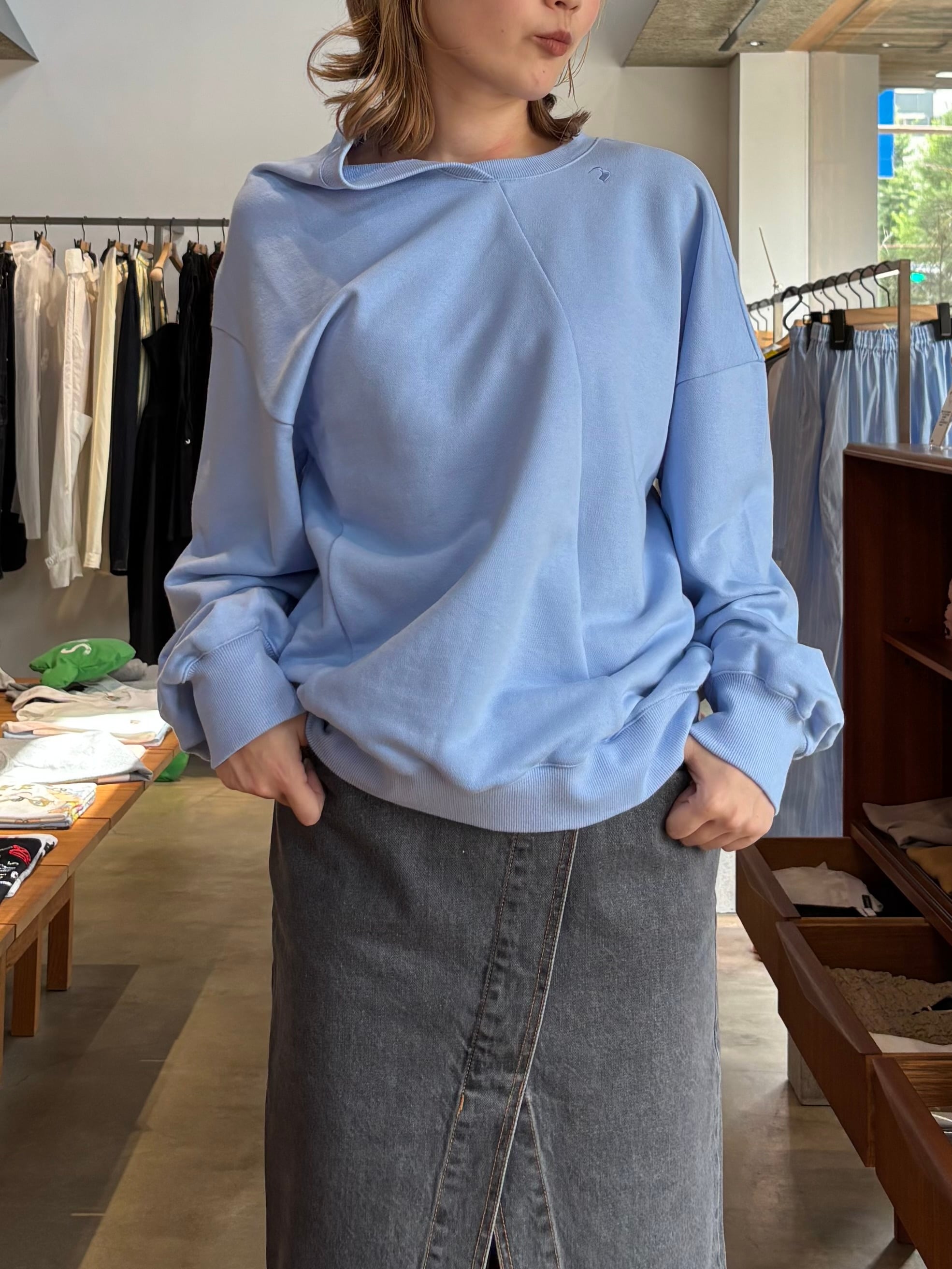 25AW】ENFOLD エンフォルド / CROPPED HOODED PULLOVER / フーディー