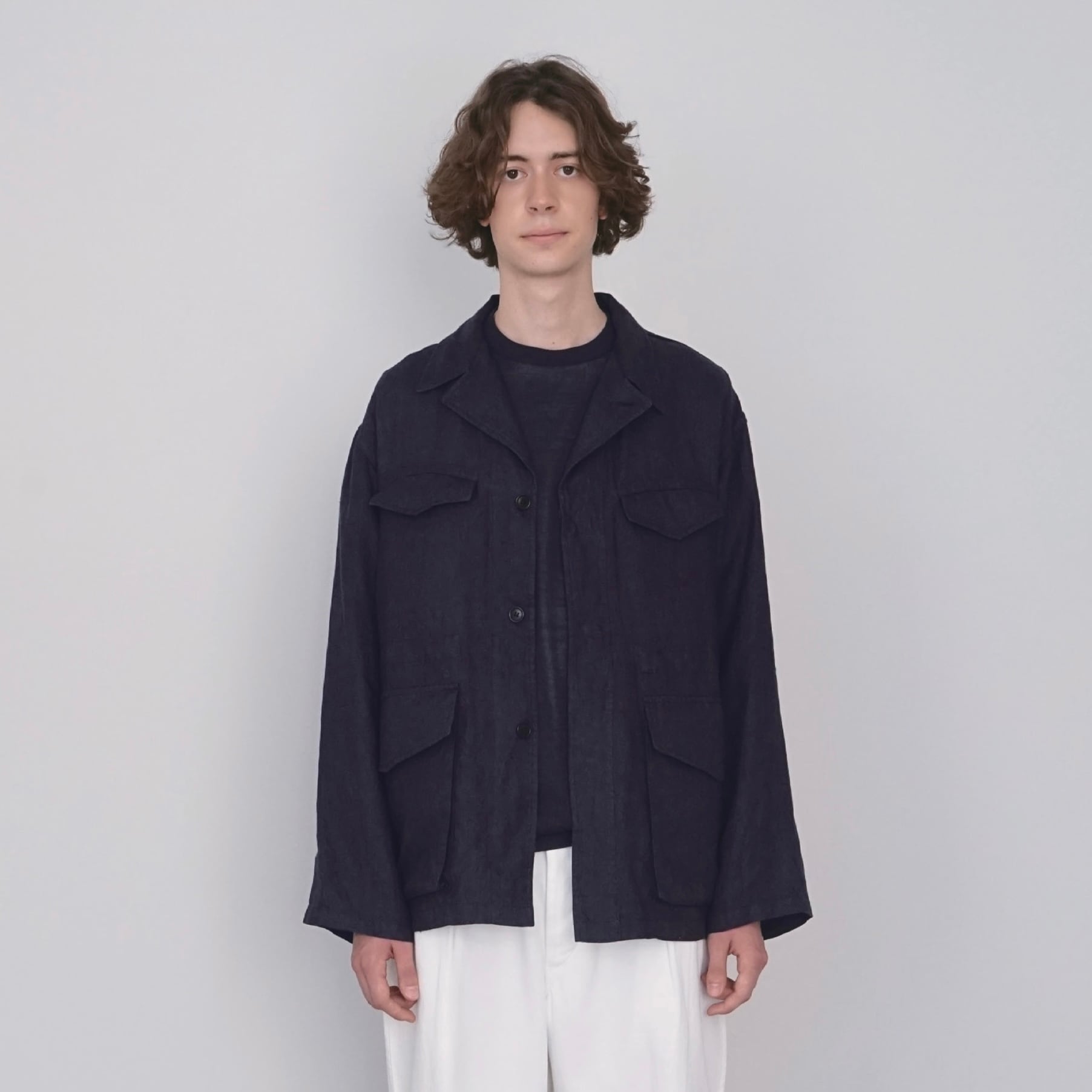 ジャケット・アウター nonnotte Draping No Collar 2B N Jacket nonnotte 