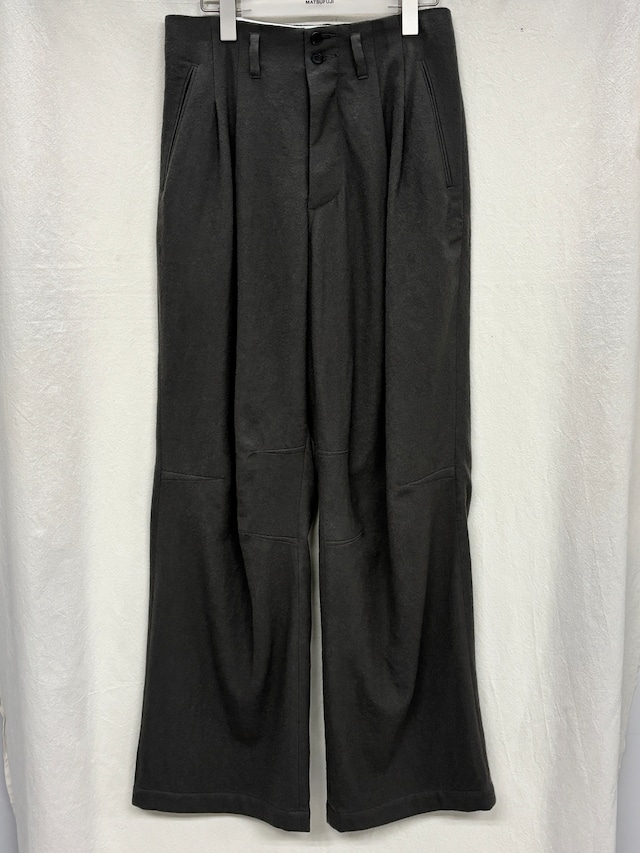 MATSUFUJI / Milling Wool Wide Trousers (TAUPE)