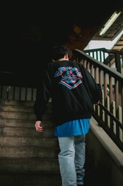 四畳半帝国 Sweat shirt-blurred   黒