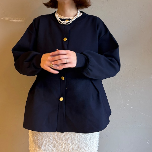 【 QTUME 】 スポンディッシュペプラムニットカーディガン