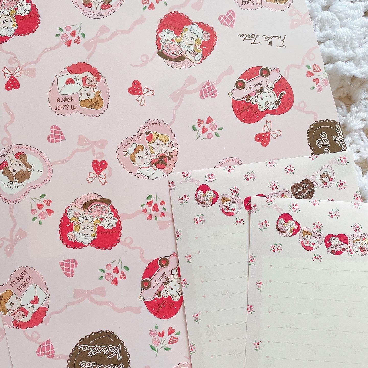 My sweet heart A4 design paper デザインペーパー 10枚入り