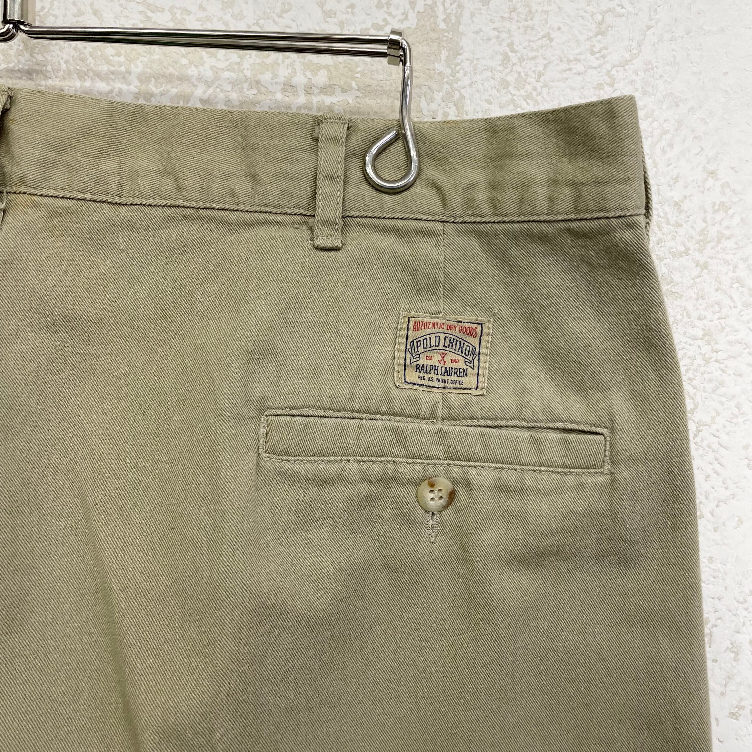 【USA製】90s ラルフローレン ポロチノ 初期タグ 実寸W36L31 90's Ralph Lauren polo chino 