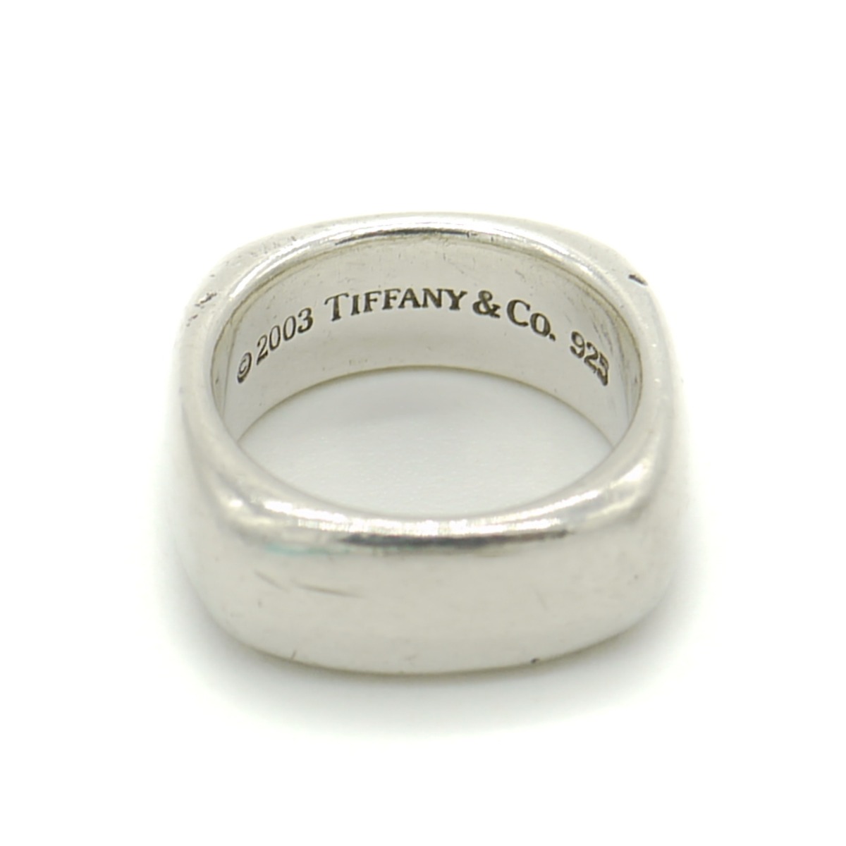 ティファニー グループド リング 7号 Ag925 シルバー 9mm幅 Tiffany  