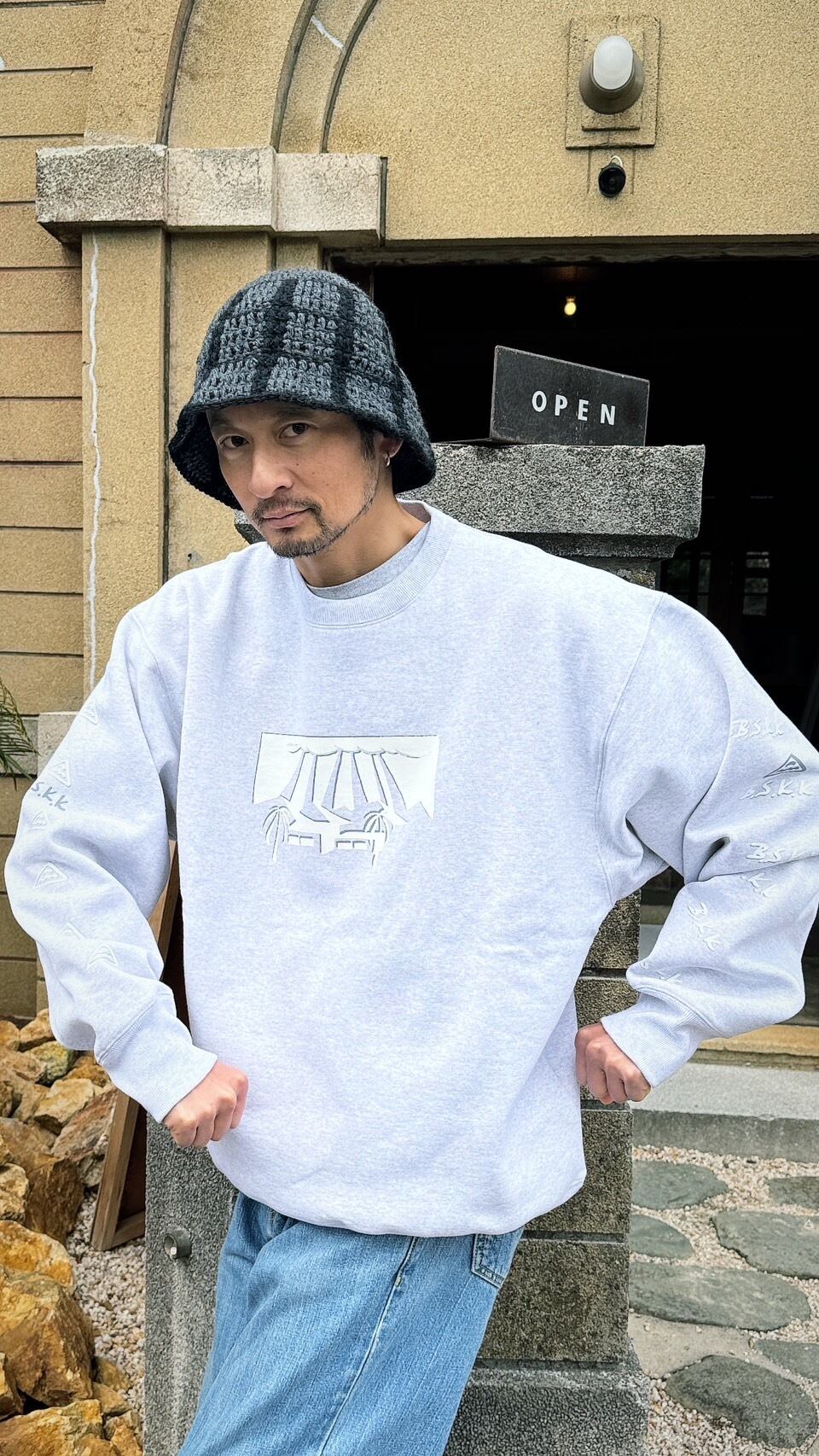 BSKK x yohei beam SWEAT 15.5OZ(一点物)