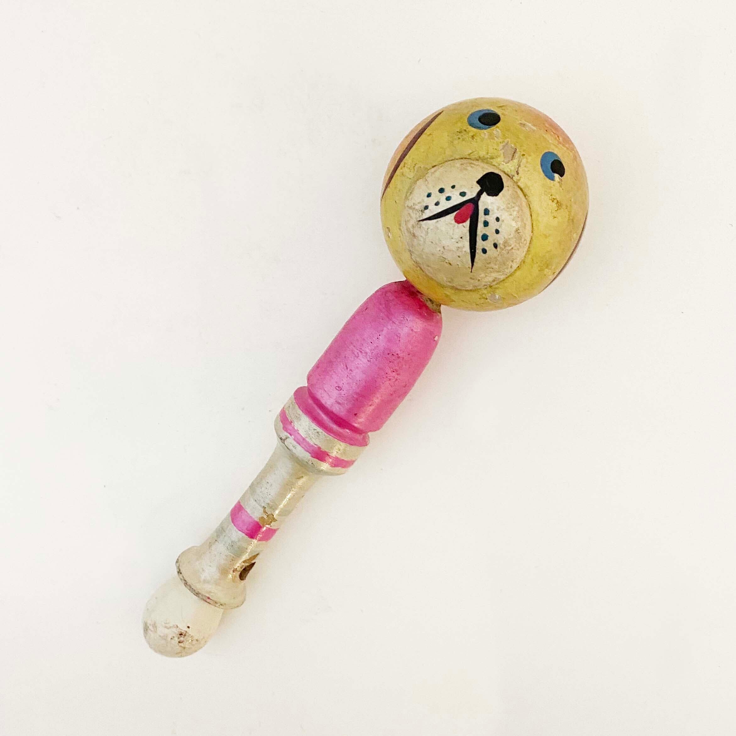 木地玩具ガラガラ（犬）