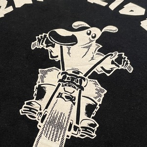 【RUFF RIDERS】音楽レーベル Tシャツ HIPHOP バイク XL ビッグサイズ アーチロゴ バックプリント 半袖 US古着 アメリカ古着