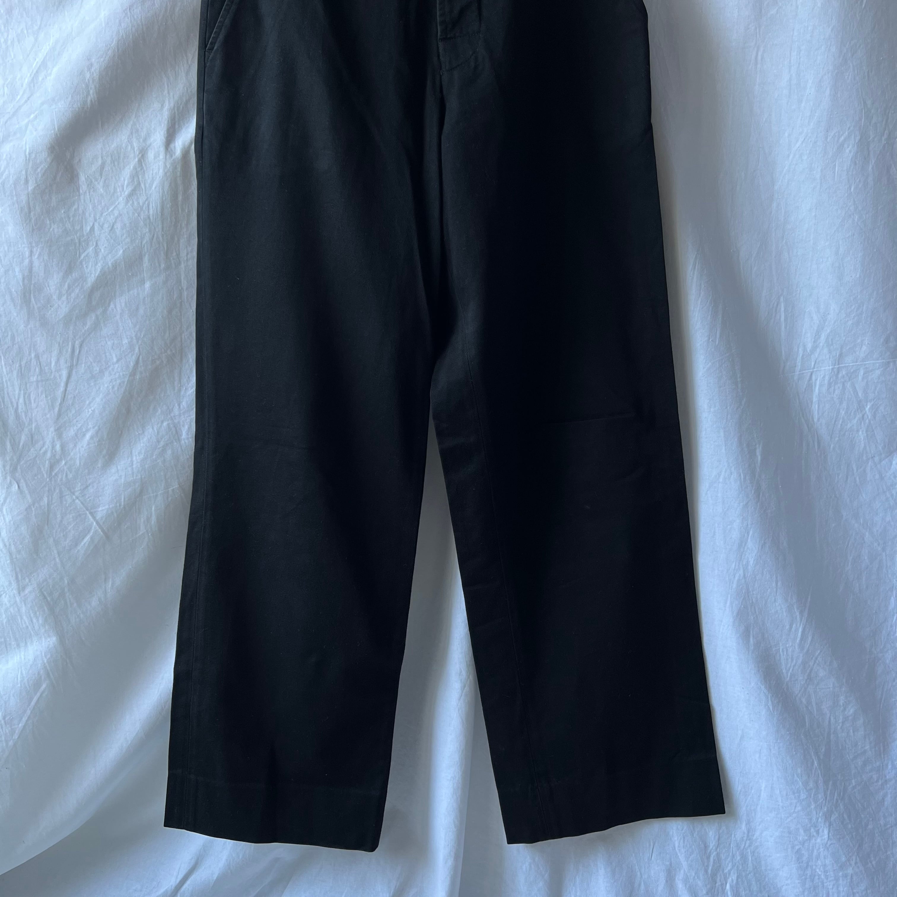 90s “agnes b.” made in france black streat cotton pants