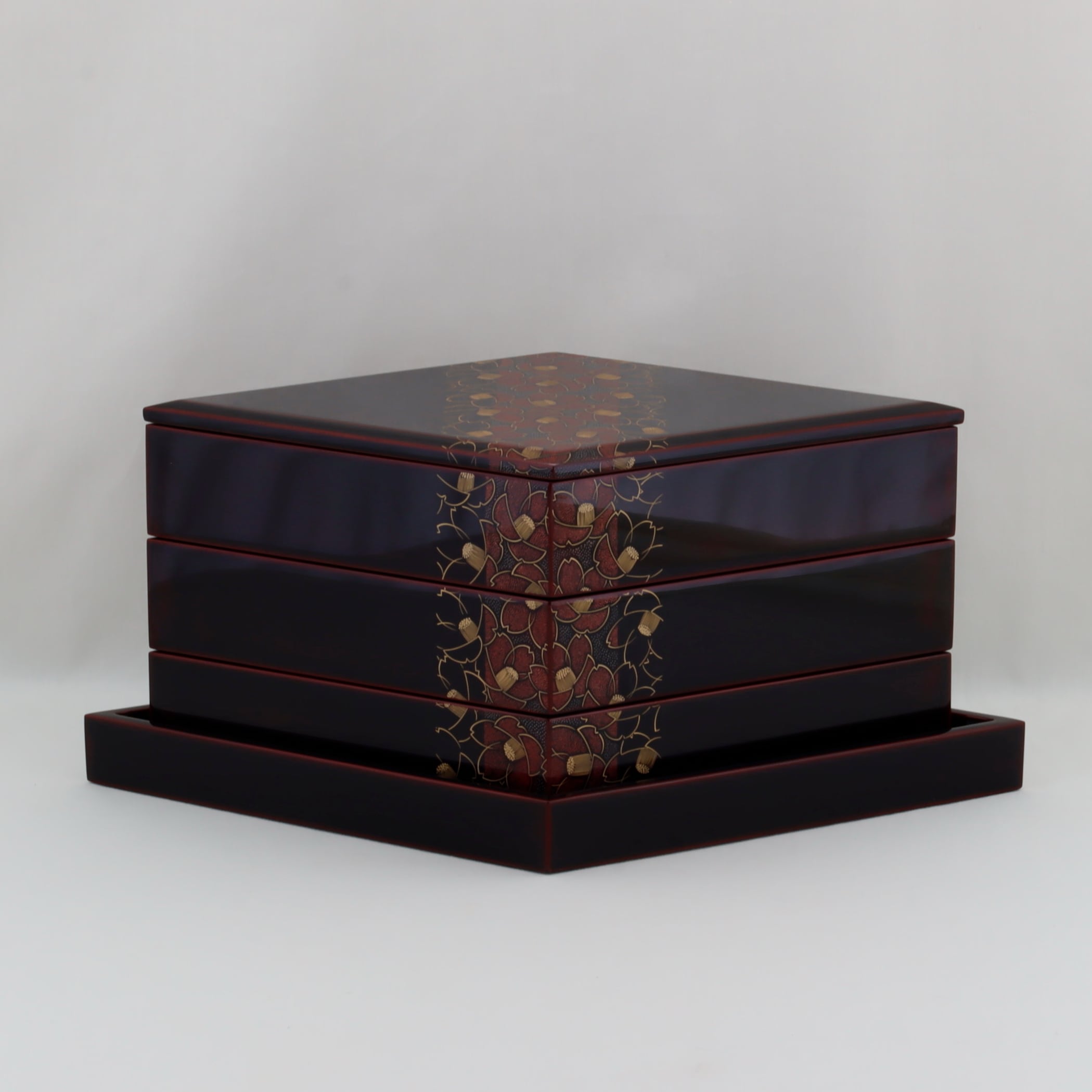 1200 輪島塗／菱形三段重／平台付 | 輪島塗 加藤漆器店 公式オンライン