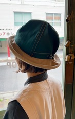 jamiro Green &beige color(potto.✖︎dunch hat factory)