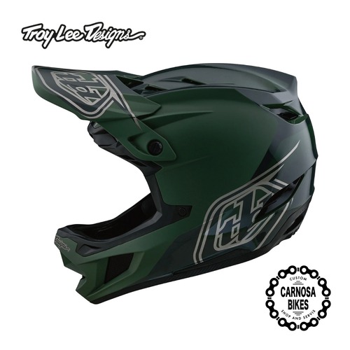 【Troy Lee Designs】D4 POLYACRYLITE HELMET [D4 ポリアクリライト ヘルメット] Shadow Olive 2024