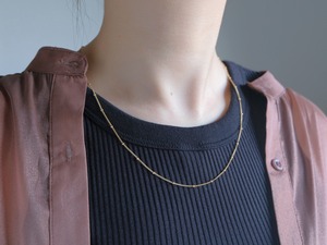 dot point necklace チェーンネックレス　K14gf　チェーンネックレス　50㎝