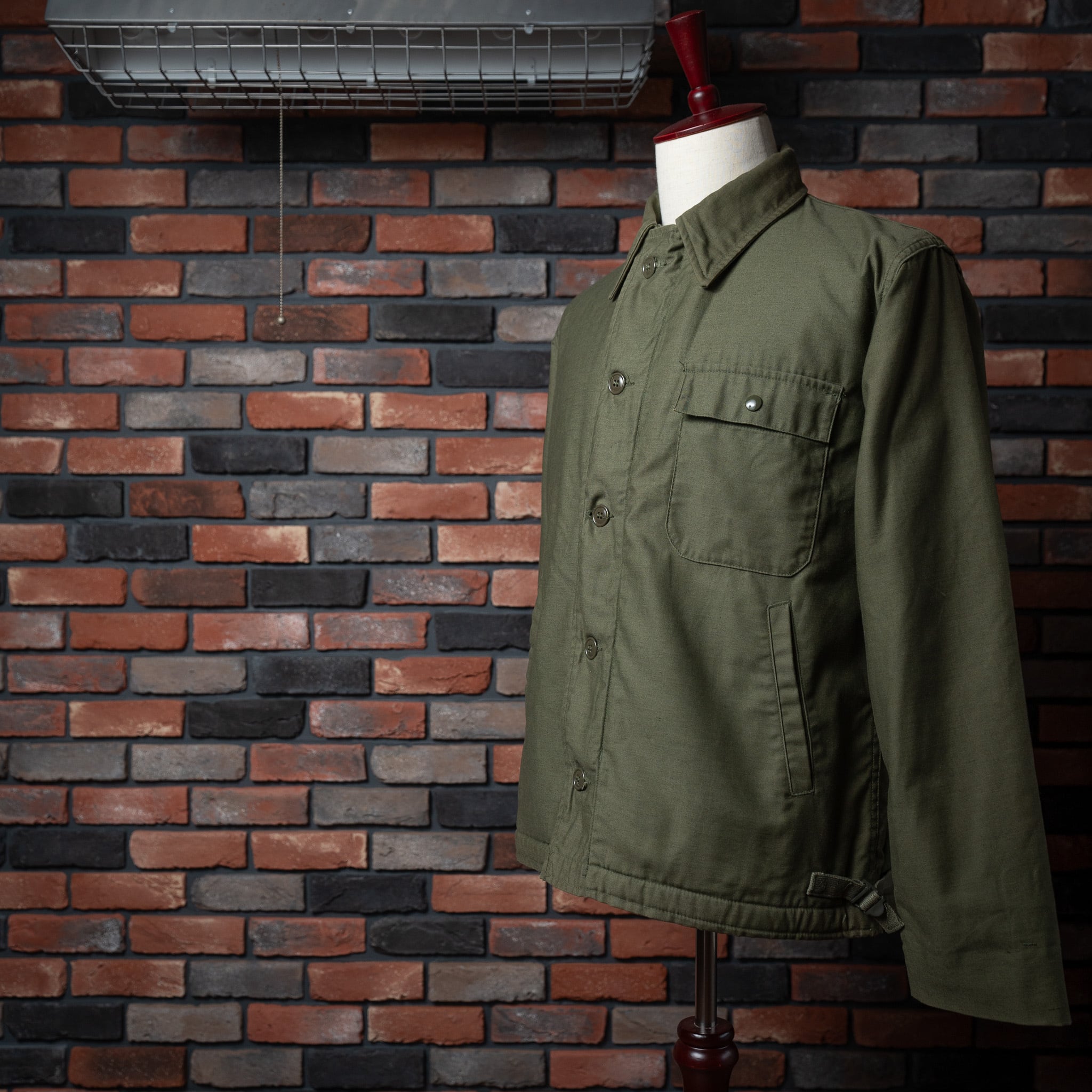 DEADSTOCK】U.S.Navy A-2 Deck Jacket Medium 実物 アメリカ海軍 A-2