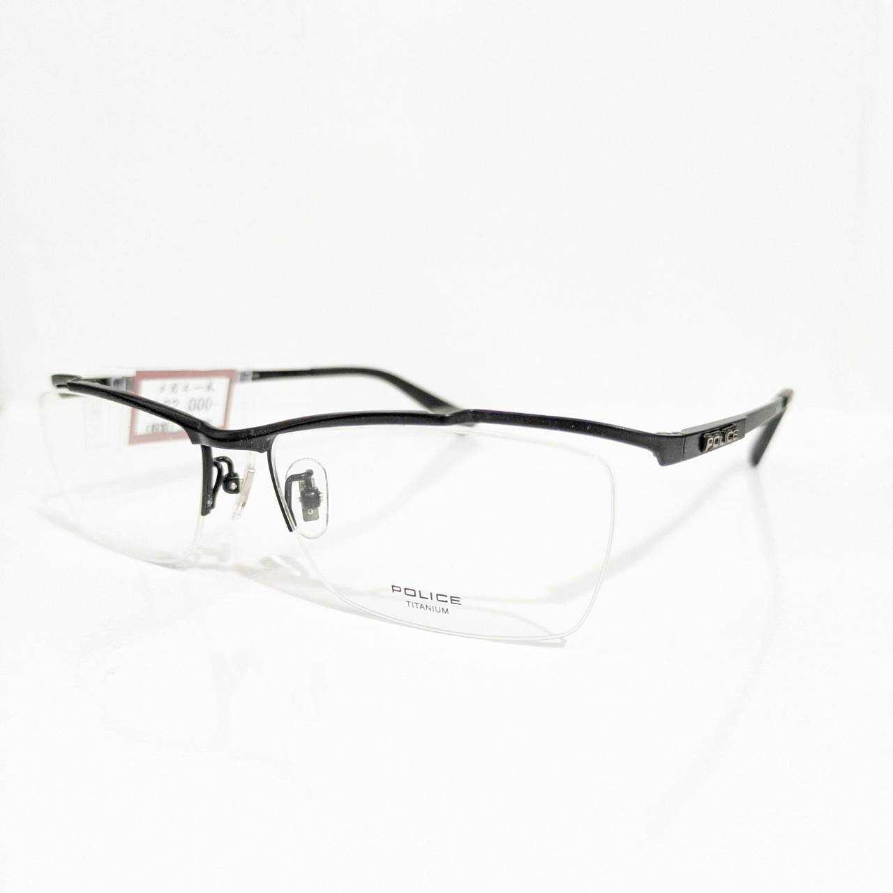 【POLICE】スクエアナイロールフレーム マットブラック
