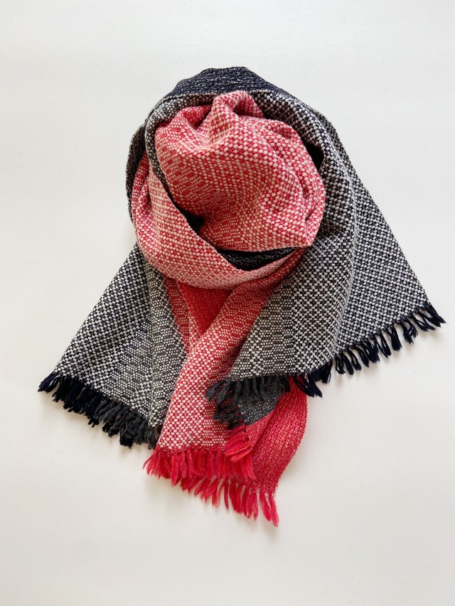Hand-woven cashmere & lamb scarf / 蕾　＃3