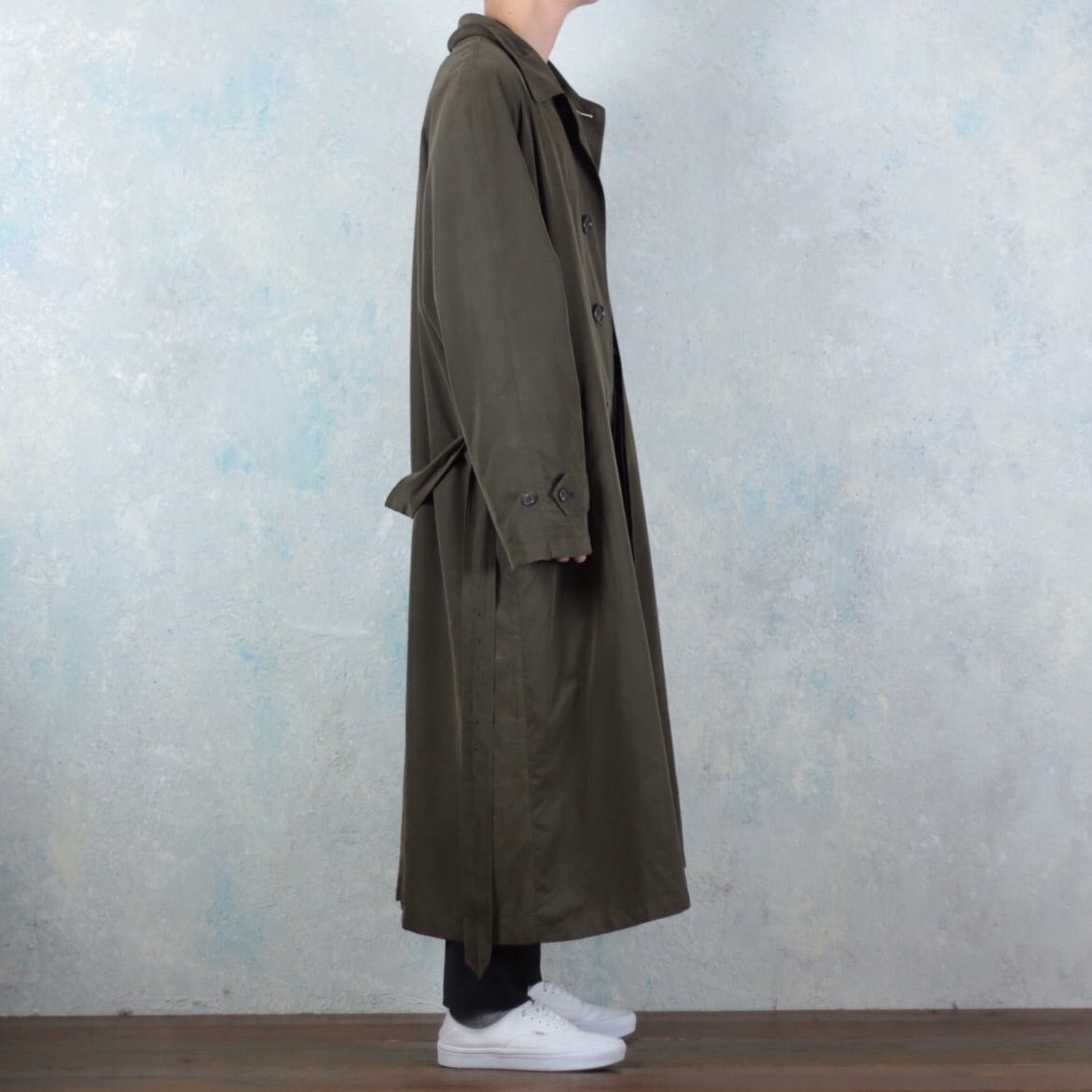 NAUTICA オーバーサイズライナー付きスムースステンカラーコート【FF