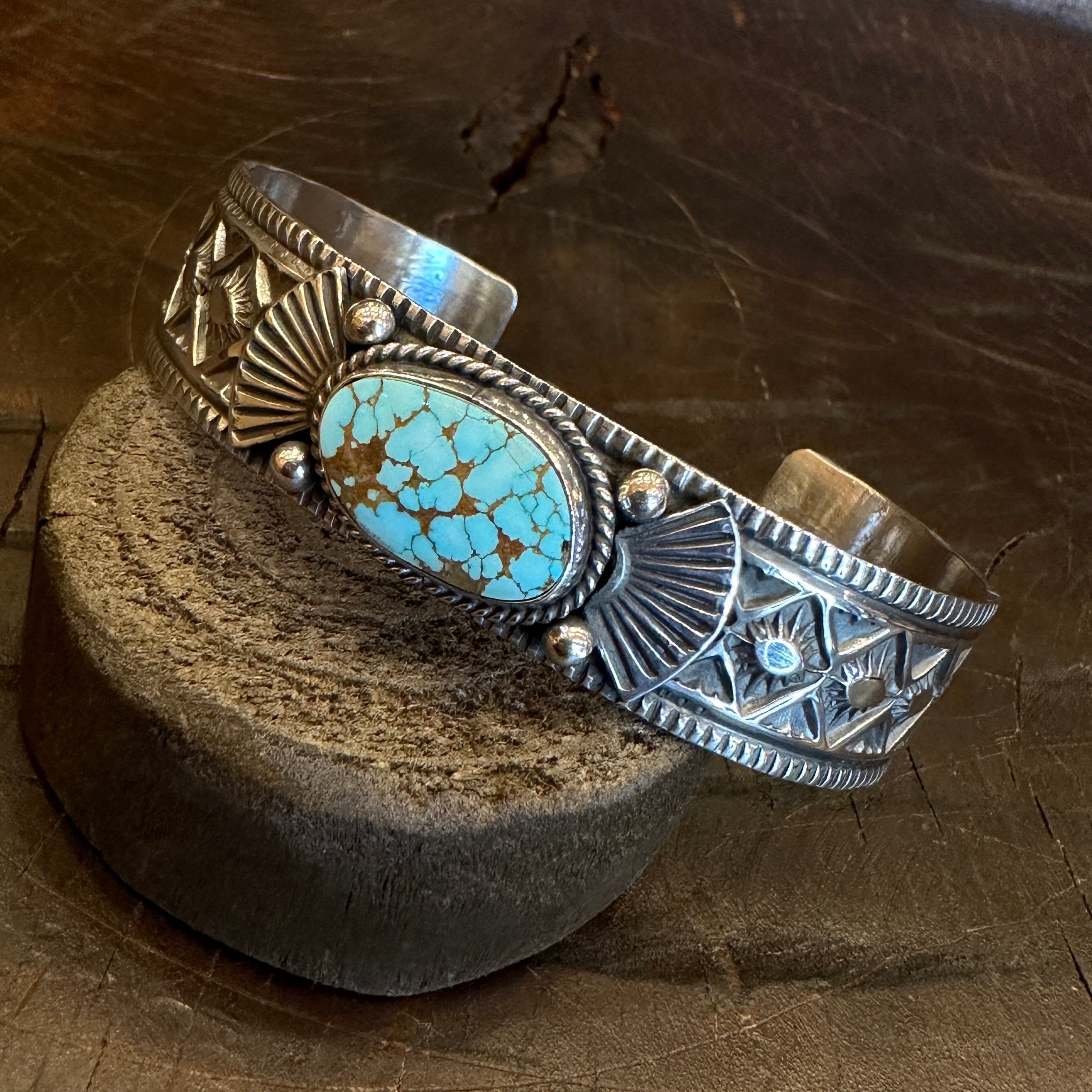 オーダー品　ナンバーエイト　ターコイズ　シルバー　バングル　ブレスレット オーダー品ナンバーエイトターコイズシルバーバングルブレスレット